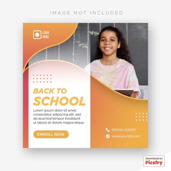 Educational Social Post PSD Free Download