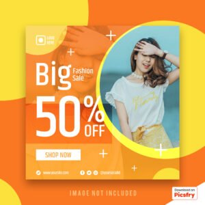 Fashion Sale Social Post PSD file download