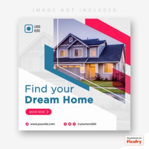 Real estate house property Instagram post PSD